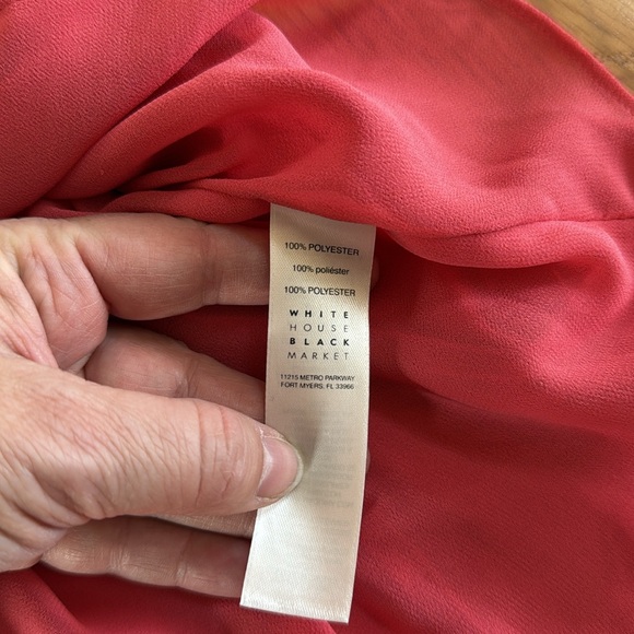 WHITE HOUSE BLACK MARKET Elegant Rose Sleeveless Top, Size Medium - Picture 4 of 7